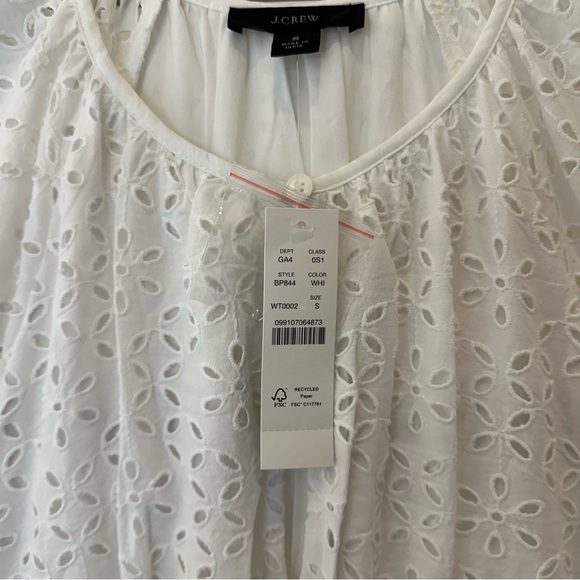 NWT J. Crew Provence smocked-waist midi dress in eyelet - Picture 9 of 12